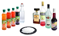 Liqueur, syrup or sugar powder