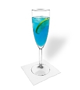 Blue ChampagnePreparation: Mixing and serving