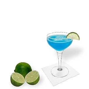 Another great option for Blue Margarita, a cocktail saucer.