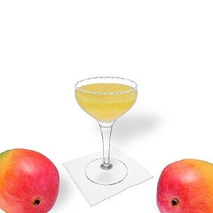 Another great option for Mango Margarita, a cocktail saucer.