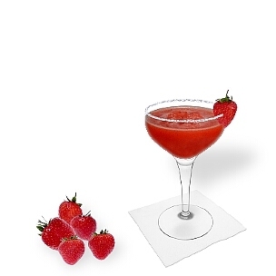 Another great option for Frozen Strawberry Margarita, a cocktail saucer.