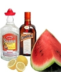 Frozen Watermelon Margarita ingredients: With Fresh Watermelon (standard)