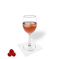 Kir in a wine glass.