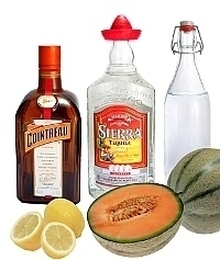 Melon Margarita ingredients: With Fresh Melon (standard)