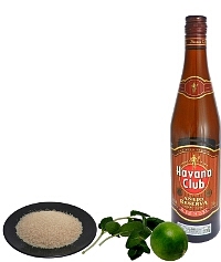 Mojito ingredients: With Brown Rum (standard)