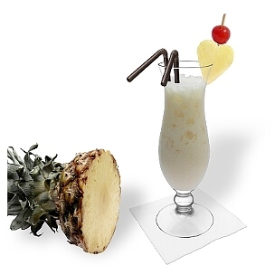 Piña Colada is a tasty coconut cocktail from Puerto Rico.