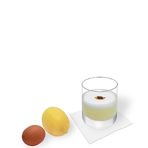 Tumbler or wine glasses are ideal for Pisco Sour.
