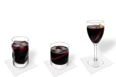 Different Red Wine and Coke decorations