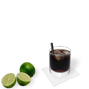 Apart of small-sized long-drink glasses all kind of tumblers are ideal for Rum and Coke.